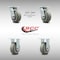 Service Caster 5 Inch SS Thermoplastic Caster Set with Roller Bearing 2 Swivel Lock 2 Rigid SCC SCC-SS30S520-TPRRF-BSL-2-R-2 - alternate 3